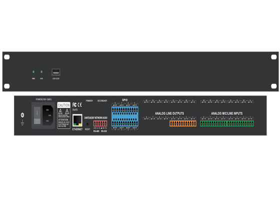 12 kanaal Dante-audiocontroller