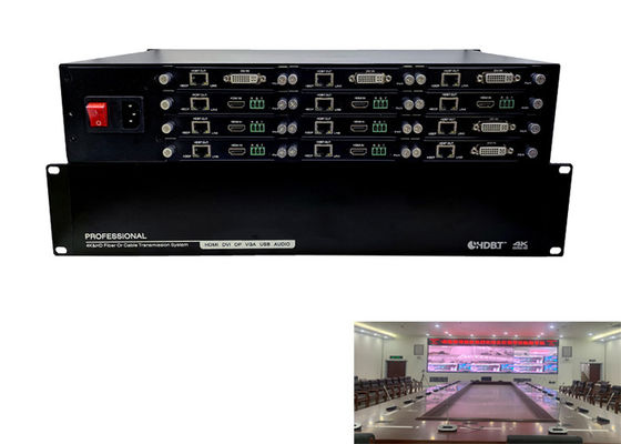 De Splitser 3D PoC Dubbel IRL RS232 van de CAT5e/6/7 12 Havens HDMI HDBaseT Vergroting