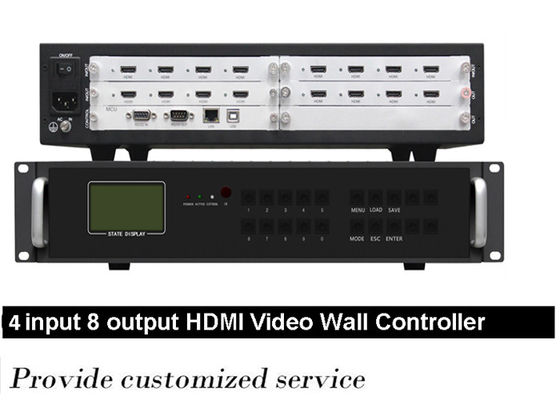 4 in 8 uit HDMI Videomuurcontrolemechanisme 4x4, Video de Muurbewerker van 2x4 Hdmi