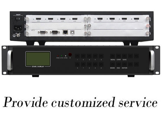 100VAC videomuurcontrolemechanisme 4x4 HDMI, de Muurcontrolemechanisme van Matrijs3x3 TV