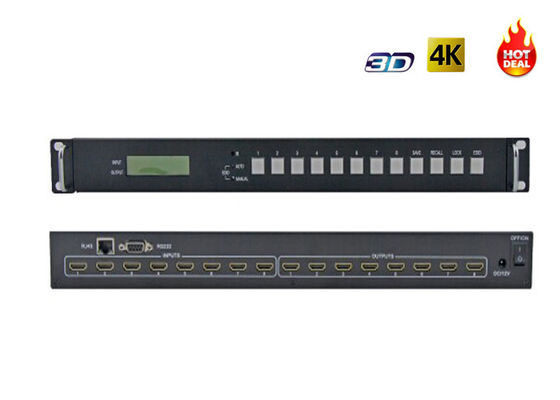 8x8 4Kx2k 30Hz 3D IRL 1080P HDMI 1,4 Matrijsswitcher 8 IN 8 UIT