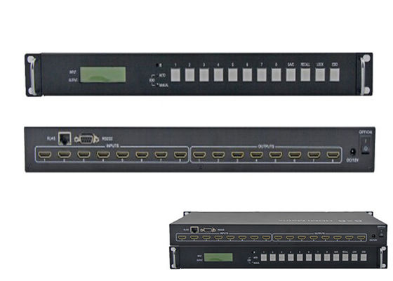 8 IN 8 UIT HDMI 1,4 Matrijsswitcher 8x8 4Kx2k 30Hz 3D IRL 1080P