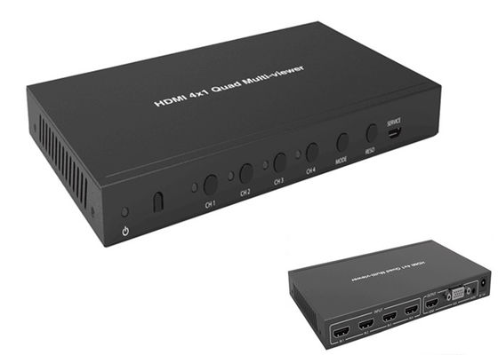 De volledige 3D 4k 60hz 4x1 Vierling Hdmi Multiviewer van 1080P met Naadloze Switcher Functie
