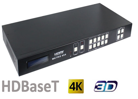 70 Meters en 100 Meters de Matrijsswitcher van 4x4 HDMI met HDBaseT-Outputhaven