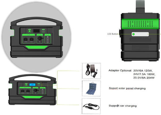 Camping Portable Battery Power Station, 2000 Watt zonne-energiecentrale
