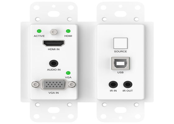 Lpcm Audio Format Hdbaset Extender 91.8x104.8x43mm Muurplaat