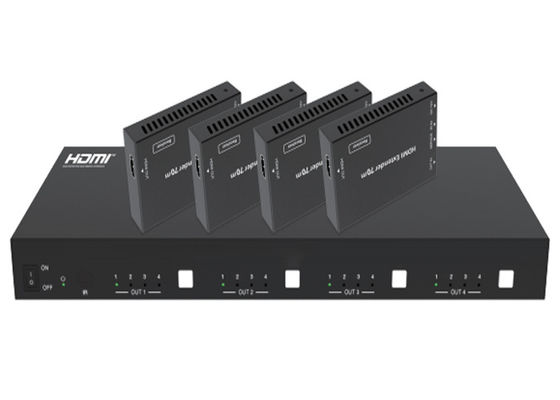 70m Ir Hdbaset Matrix 18gbps 4x4 Hdmi2.0 Ondersteunt Ethernet Edid