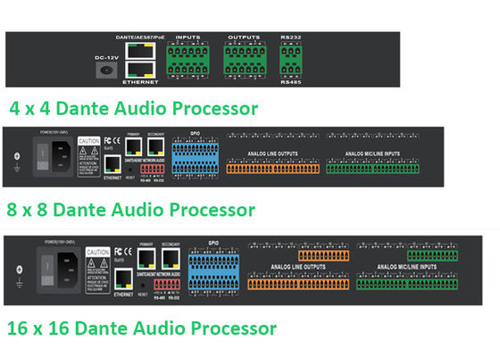DSP digitale signaalprocessor met audioequalizerinstellingen en geluidsversterkingseffecten