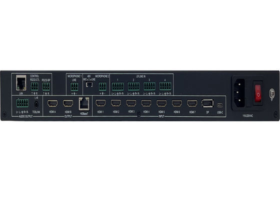 Naadloze UHD-presentatie-switcher met multiview-besturing