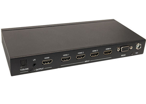 4x Input en 1x Output Naadloze UHD Video Switcher met Multiview Control