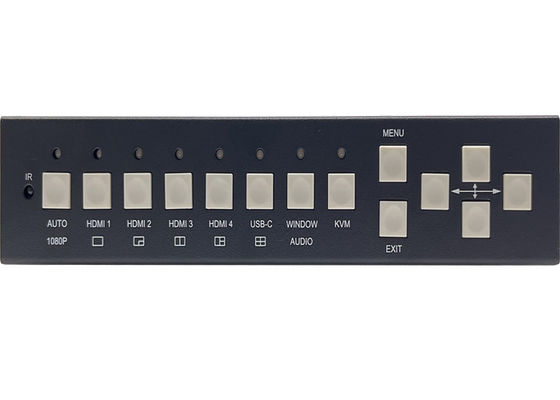 5x Invoer en 2x Uitvoer Naadloze UHD Video Switcher Met Multiview En KVM Control