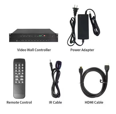 4K-videoprocessor Ondersteuning 1X4 4X1 LED-scherm met splicing- en splitsingsfunctie Videowandprocessor
