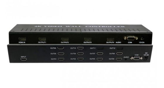 3x3 4K 60Hz Video Wall Processor met VGA HDMI Signal Sources en Video Wall Controller Support