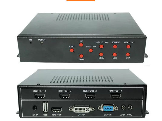 Professionele 4K UHD-video-muurprocessor voor meerdere schermen