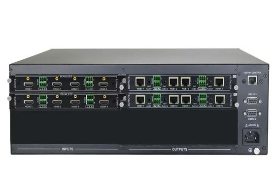 8 x 8 HDMI HDBaseT Matrix met 8 stuks van 70 meter ontvangers DVI en Component Outputs