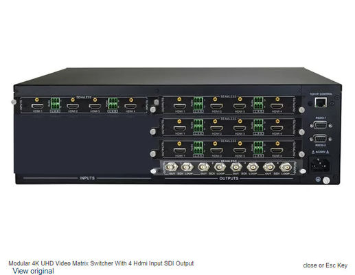 High-Performance HDMI Matrix Switcher - Meerdere ingangen/uitgangen voor een soepele en naadloze werking