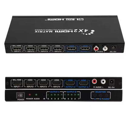 Hoge resolutie HDMI Matrix Switcher HDCP2.2 Ondersteuning En 4Kx2k 60Hz