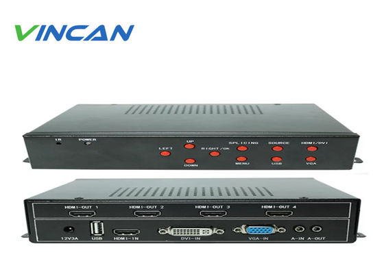 RS232 LAN IR Afstandsbediening LCD Videowand Controller met HDMI DVI Uitgang en 2x2 2x3 3x2 4x1 4x2 3x3 Wandmodi