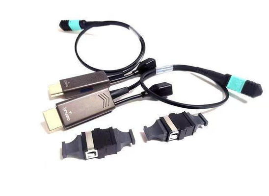 HDMI-vezeloptische kabel voor langeafstandsoverdracht met standaard MPO-vezelconnector