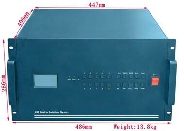 Makkelijk toegankelijke video matrix switcher met 225MHz bandbreedte en Ethernet-controle