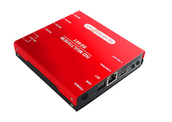 3G/HD/SD-SDI Quad Multiviewer en Switcher met audio meter display