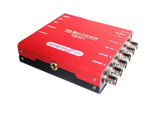 3G/HD/SD-SDI Quad Multiviewer en Switcher met audio meter display