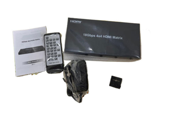 4X4 HDMI Matrix Switcher met meerdere besturingsopties en 4K-uitgangen