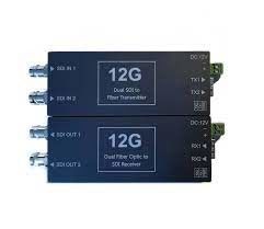 12G SDI 4K-vezelverlenger - ongecomprimeerde videotransmissie voor uitzending