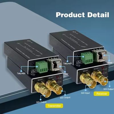 12G SDI-optische extender voor verliesloze 4K-signalen over lange afstanden