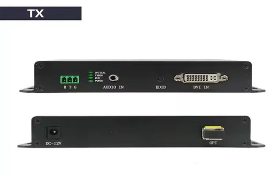20km DVI Fiber Extender 1080p@60Hz HDMI 1.3 & 3.5mm Audio Ondersteuning