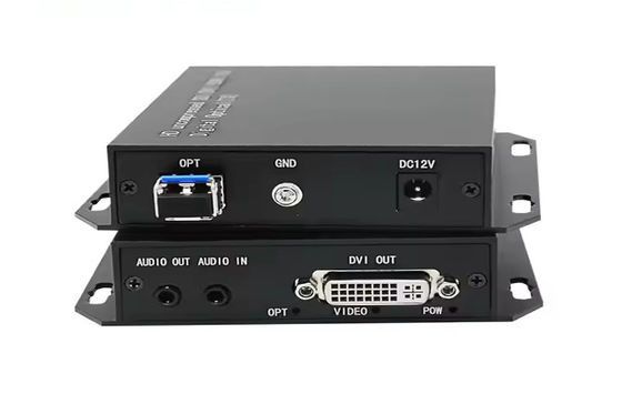 DVI glasvezel extender 20 km 1080p@60Hz transmissie DVI-D dubbele link