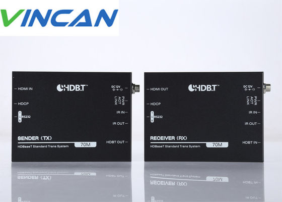 HDbaset HDMI Extender Over Single 70m CAT6 met IR-ondersteuning POC, RS232 4k 60hz