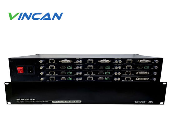 Professionele HDBaseT extender. 4K@60Hz verliesloze transmissie, tot 100 meter.
