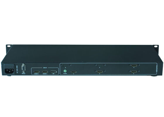 1 Input 4 Output Onregelmatige videowandcontroller met HDMI1 HDMI2 en DP-interfaces
