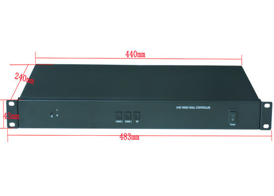 1x6 Speciaal gevormde aangepaste videowandcontroller Flexible gevormde splicing processor