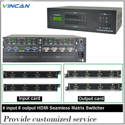 8 in de Matrijsswitcher Volledige Digitale HDMI van 8 uit 22W HDMI Signaalswitcher
