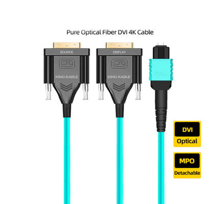 MPO-vezelkabel DVI-standaardsignaalpoort Compatibel met DP 1.4 Protocol Ondersteunt 4K Ultra HD-videosysteem