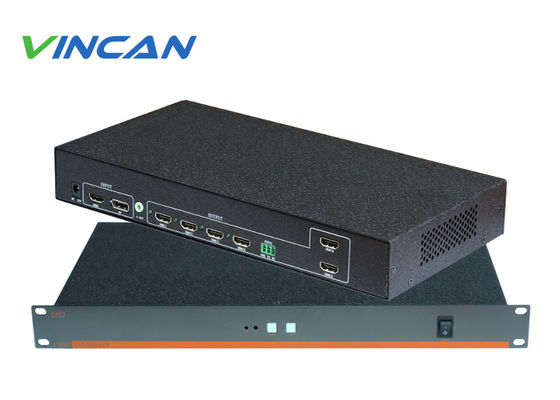 1x6 Video Wall Controller - 6 Output LCD Display Processor voor Multi-Screen Wall