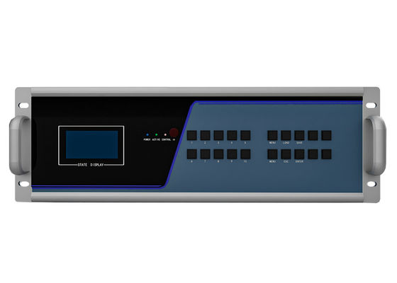 Redundant Power Supported 88 Ports 3.5 U Fiber KVM Transmitter en Receiver Node KVM Fiber Matrix
