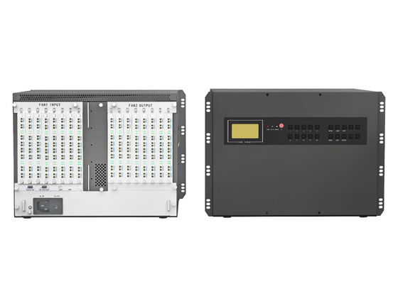 17 Slots Glasvezel Kvm Transmitter en Receiver Node Kvm Over Glasvezel