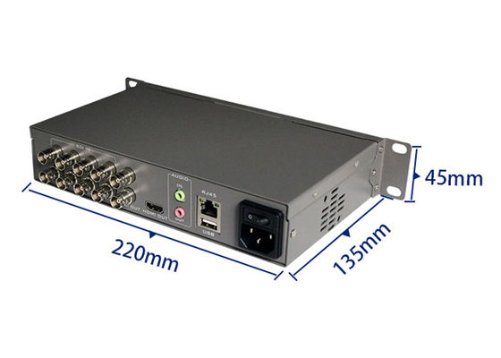 HD-SDI Uitgangssignaal HDMI Multiviewer Werkvochtigheid 20%-70%RH 1 Set XLR Audio Ingang Perfect