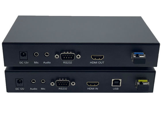4K HDMI &amp; USB KVM via glasvezel-extenderkit
