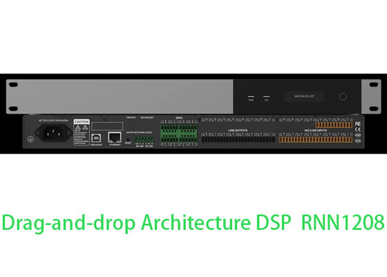 DSP Audioprocessor 12x8 DSP Processor Conferentie DSP Processor | Drag-and-drop Eenvoudige Installatie