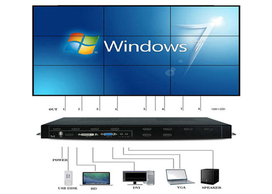 HDMI 1 in Video de Muurbewerker 2x2 3X3 3x2 4x2 van 9 uit 1080P VGA