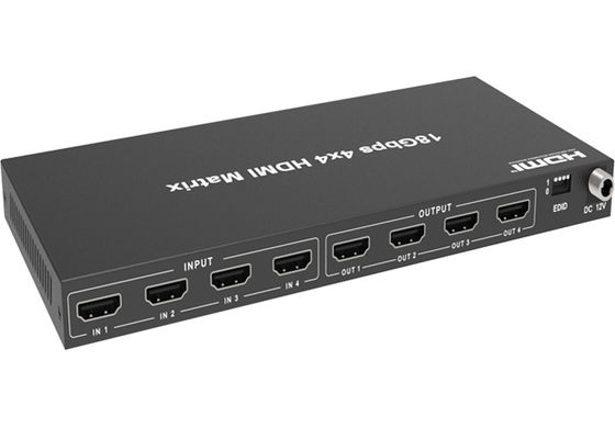 18Gbps 4k HDMI HDCP 2,2 Switcher van 4x4 Videometaalbijlage