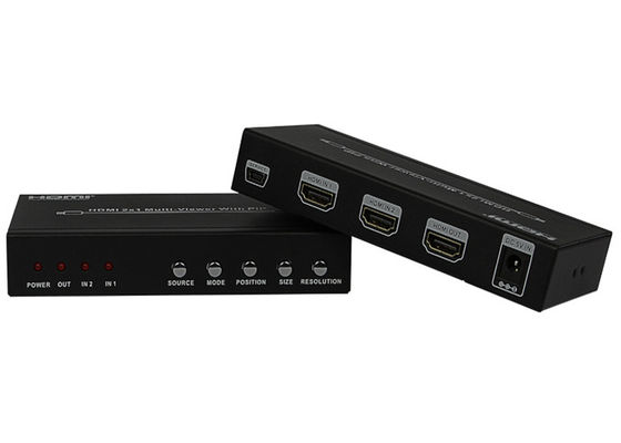 PIThdmi 2x1 MultiViewer Vrouwelijke Type van gelijkstroom 5V 1A Input-output Havens