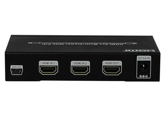 PIThdmi 2x1 MultiViewer Vrouwelijke Type van gelijkstroom 5V 1A Input-output Havens