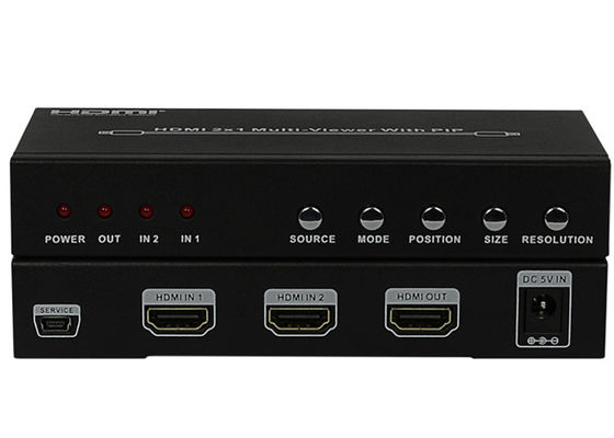 PIThdmi 2x1 MultiViewer Vrouwelijke Type van gelijkstroom 5V 1A Input-output Havens
