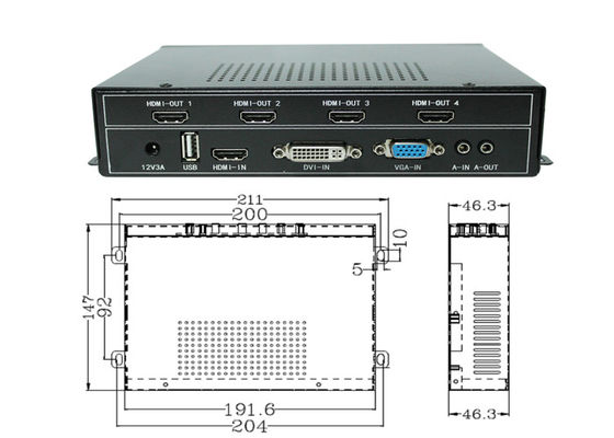 HDMI Video Wall Controller - Multi-Screen Display Processor met ondersteuning voor 4K Ultra HD