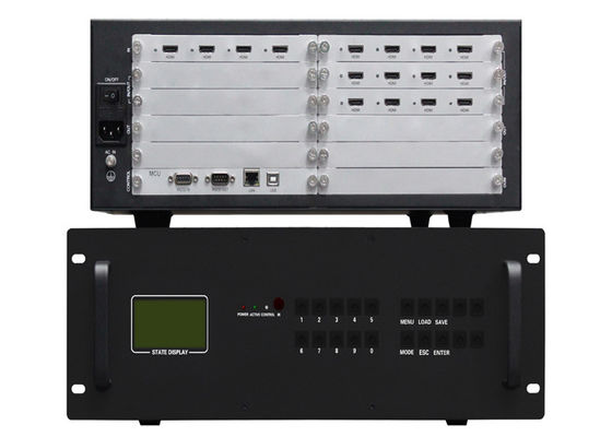 Van de het Omhulsel voerde het Videomuur van HDMI 1080P 3.5U Controlemechanisme 2x2 4 Output 12 in
